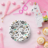 Retro Graphics van 1950: een nostalgische thuisdag Papieren Kommen (Feest)