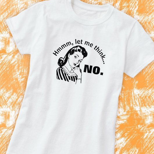 Retro Grappig Geen Gewone T-Shirt