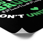 Retro Grappig Je Goede Bruh Geestelijke Gezondheid Poster (Hoek)