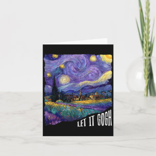 Retro Grappig Laat Gogh Kunstliefhebbers Leraar Zo Kaart