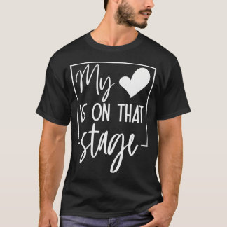 Retro Grappig Mijn Hart Is Op Dat Dans Ballet Podi T-shirt
