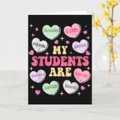 Retro Grappig Mijn Studenten Zijn Valentijnsdag Le Kaart (Gele Bloem)