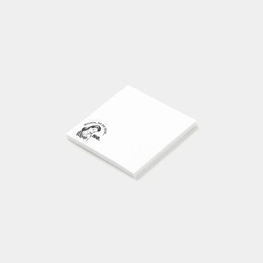 Retro Grappig Nee Post-it® Notes (Schuin)