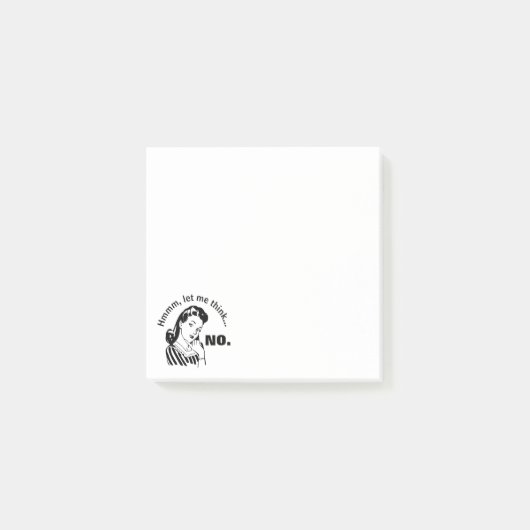 Retro Grappig Nr Post-it® Notes (Voorkant)