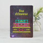 Retro grappig Quebecois Feestdagenkaart (Staand voorkant)