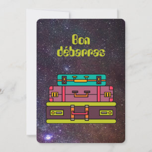 Retro grappig Quebecois Feestdagenkaart