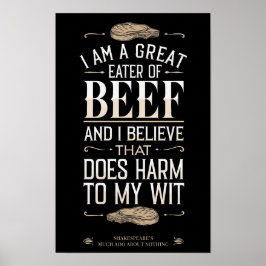 Retro Grappig Quote BBQ Zwart Poster