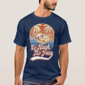Retro  Grappig Quote Sloth Sunset Typografie T-shirt (Voorkant)
