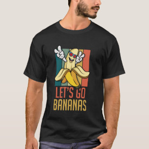 Retro Grappige Banaan Meme Laat Ons Naar Banaan Vr T-shirt