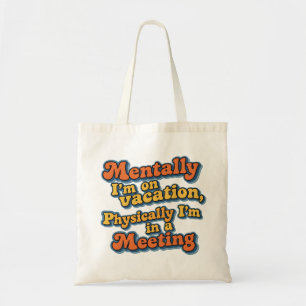 Retro Grappige Citat Ontwerp Boodschappentas Tote Bag