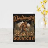 Retro grappige dadsquatch sasquatch vader vaderdag kaart (Gele Bloem)
