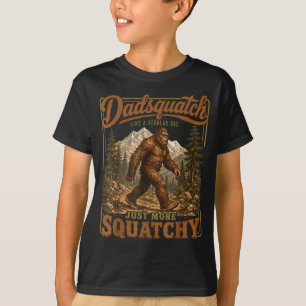 Retro grappige dadsquatch sasquatch vader vaderdag t-shirt
