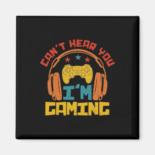 Retro Grappige Gaming Headset Sorry Kan Je Niet Ho Magneet
