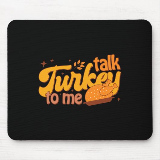 Retro Grappige Herfst Herfst Thanksgiving Leuke Ta Muismat (Voorkant)