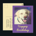 Retro Grappige Hond en Gelukkige Verjaardag Ansich Briefkaart<br><div class="desc">Het is de Retro Grappige Hond en Gelukkige Verjaardag Ansichtkaart. De schattige retriever die knipoogt is lief. Je kan je berichten invoegen. Het zal je vriend aan het lachen maken. Dit zal een betekenisvol geschenk zijn en je vriend aan het lachen maken. Geef nu felicitaties en Wees een van de...</div>