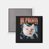 Retro grappige ibuprofen kat kitten meme grafisch magneet (Voorkant / Achterkant)