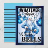 Retro Grappige Kerstman Bedankkaart (Voorkant / Achterkant)