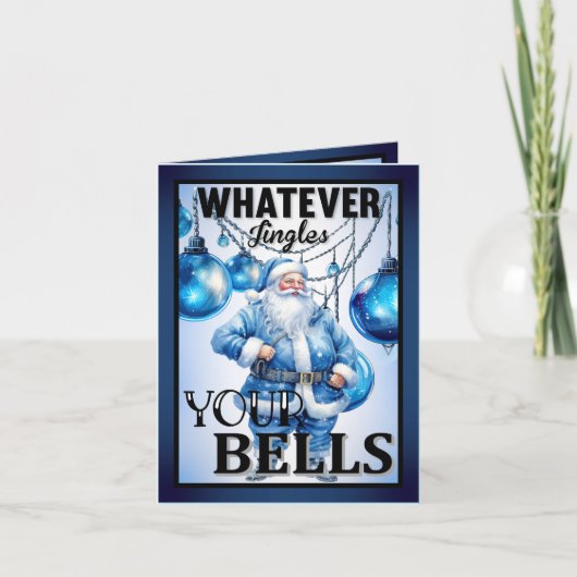 Retro Grappige Kerstman Bedankkaart (Voorkant)