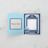 Retro Grappige Kerstman Bedankkaart (Binnen)