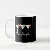 Retro Grappige Kerstman Kleine Helper Martini Kers Koffiemok (Links)