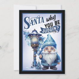 Retro Grappige Kerstmis Bedankkaart