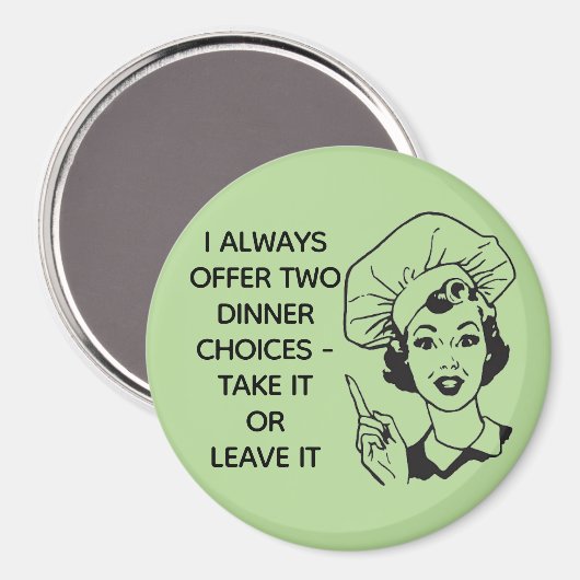 Retro Grappige Keuze Magnet (Voorkant / Achterkant)