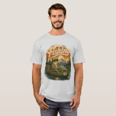 Retro Grappige Kikker Vis Shirt – Vintage Buiten (Voorkant volledig)