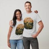 Retro Grappige Kikker Vis Shirt – Vintage Buiten (Unisex)