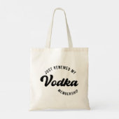 Retro Grappige minimalistische wodka liefhebbers c Tote Bag (Achterkant)