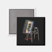 Retro Grappige Oude Cette Tape Walker Nooit Vergee Magneet (Voorkant / Achterkant)