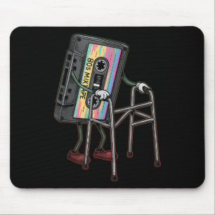 Retro Grappige Oude Cette Tape Walker Nooit Vergee Muismat