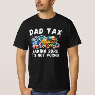 Retro Grappige Pap Belasting, Vaderdag Pap Grapje T-shirt