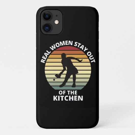 Retro Grappige Pickleball Vrouwen Case-Mate iPhone Case (Achterkant)