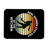 Retro Grappige Pickleball Vrouwen Magneet (Horizontaal)