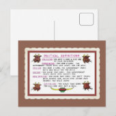 Retro  grappige politiek voor cowboys briefkaart (Voorkant / Achterkant)