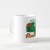 Retro Grappige Schildpad Shell Ja Zijn Zomer Koffiemok (Voorkant links)