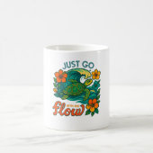 Retro Grappige Schildpad Shell Ja Zijn Zomer Koffiemok (Center)