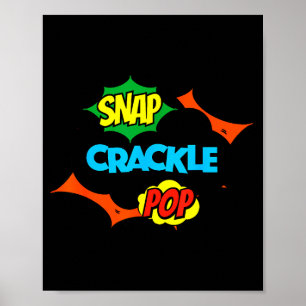 Retro Grappige Snap Crackle P Citaat Relax Meme Ga Poster