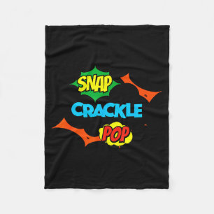 Retro Grappige Snap Crackle P Citaat Relax Meme Sp Fleece Deken