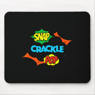 Retro grappige Snap Crackle P citaat relax meme sp Muismat