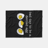 Retro Grappige Thanksgiving Dinner Slecht Idee Om Fleece Deken (Voorkant (Horizontaal))