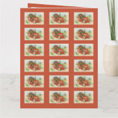 Retro grappige Thanksgiving-memes Mooie turkey-car Kaart (Achterkant)