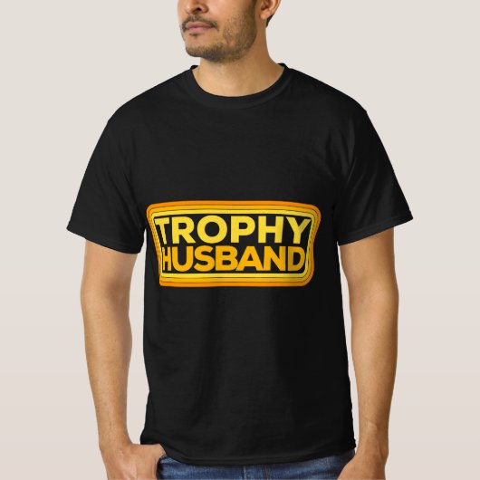 Retro Grappige Trofee Man Art T-shirt (Voorkant)