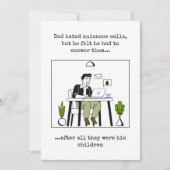 Retro Grappige Vaderdag Kaart (Voorkant)