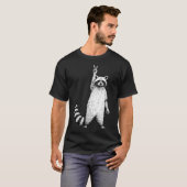 Retro grappige wasbeer t-shirt (Voorkant volledig)