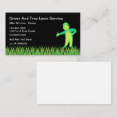 Retro Grasmaaien Service Visitekaartjes (Voorkant / Achterkant)