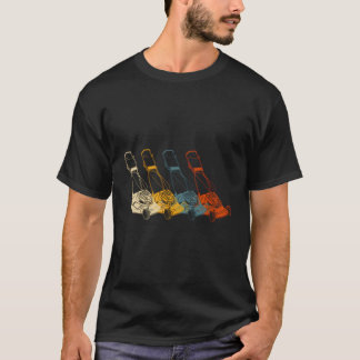 Retro Grasmaaier Leuk Landscaper Grasmaaier T-shirt
