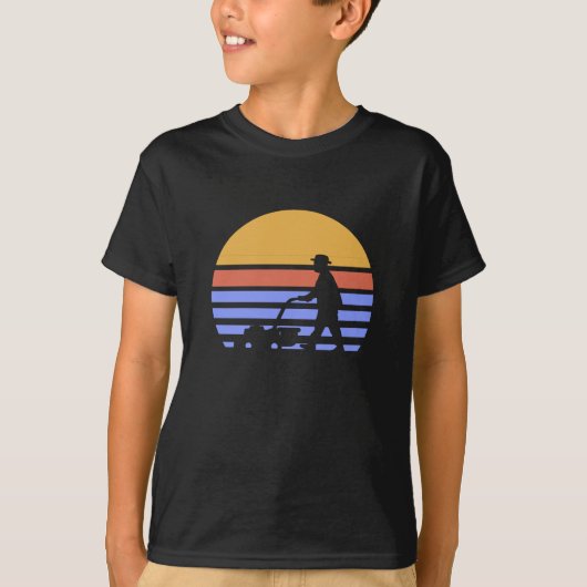 Retro Grasmaaier T-shirt (Voorkant)