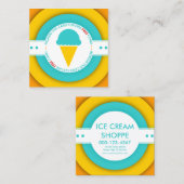 Retro GRATIS ICE CREAM CONE coupon (Voorkant / Achterkant)