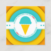 Retro GRATIS ICE CREAM CONE coupon (Voorkant)
